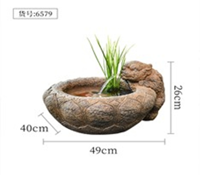 Turtle-Themed Garden Water Fountain