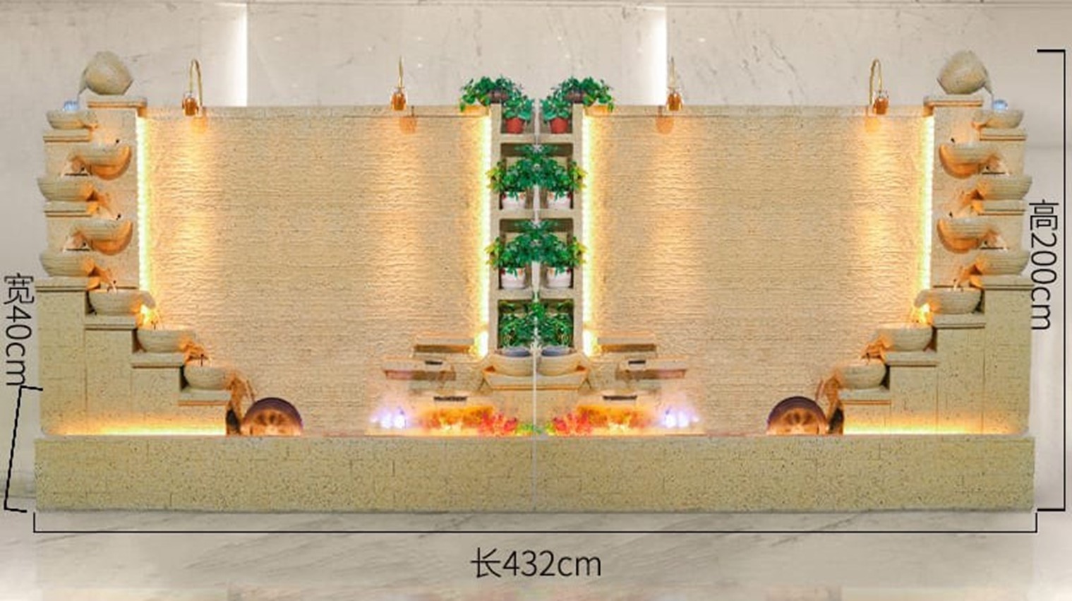 Luxury Indoor Water Fountain Wall