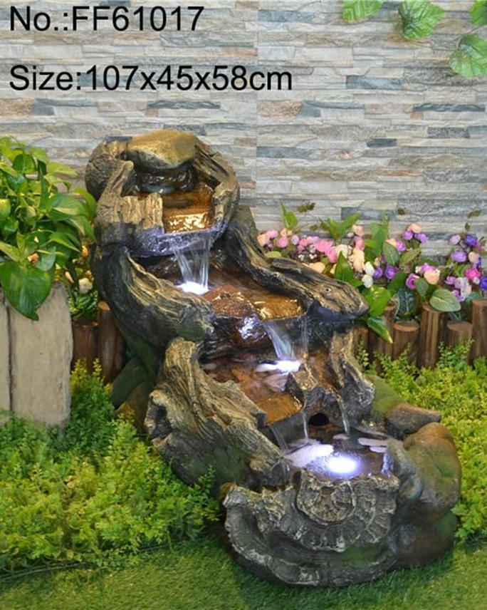 LED Rock Water Fountain