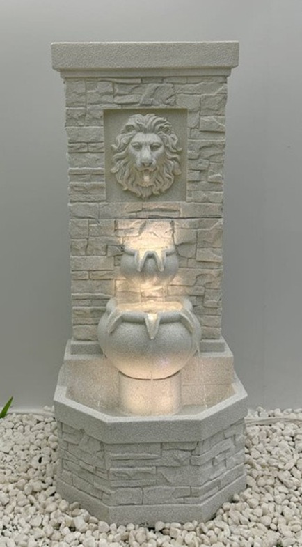 Stone Finish LED Water Fountain