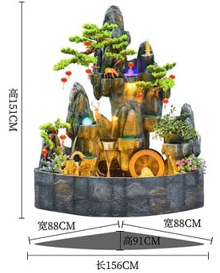 Large Zen Water Fountain Decor