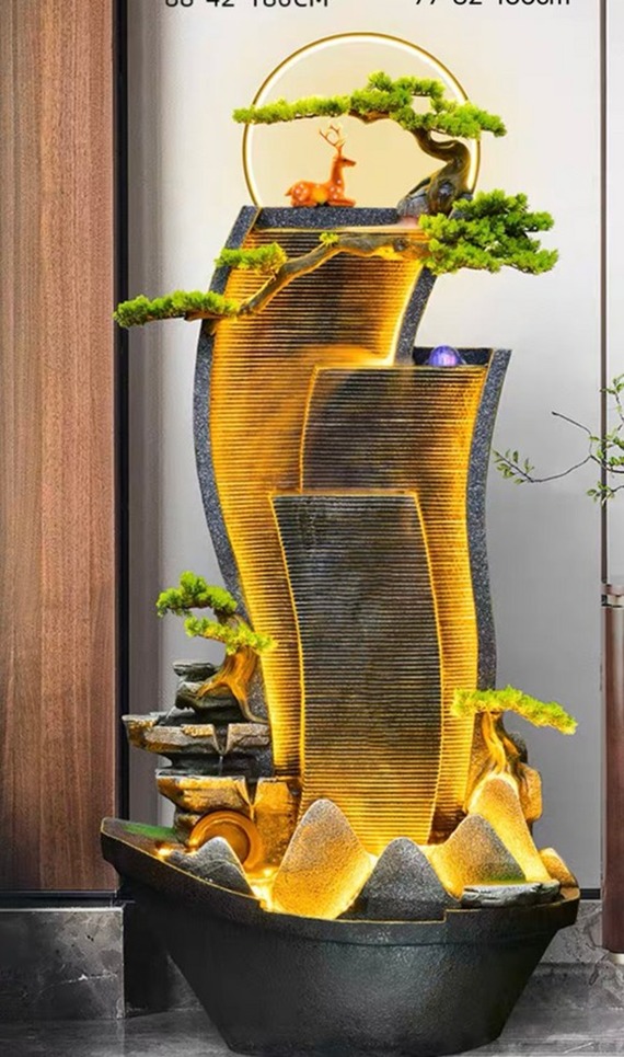 Indoor LED Water Fountain Decor