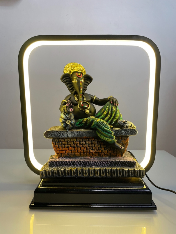 LED Ganesh Idol Table Lamp