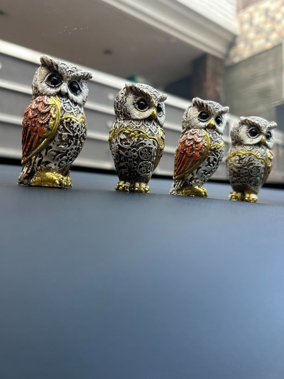 Set of Four Owls