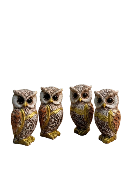 Set of Four Owls