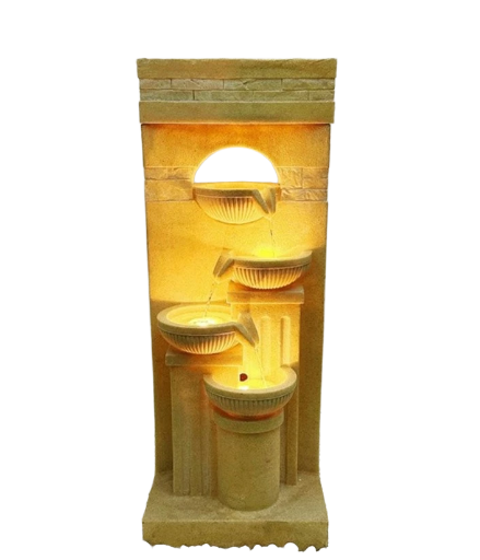 LED Lighted Tiered Water Fountain
