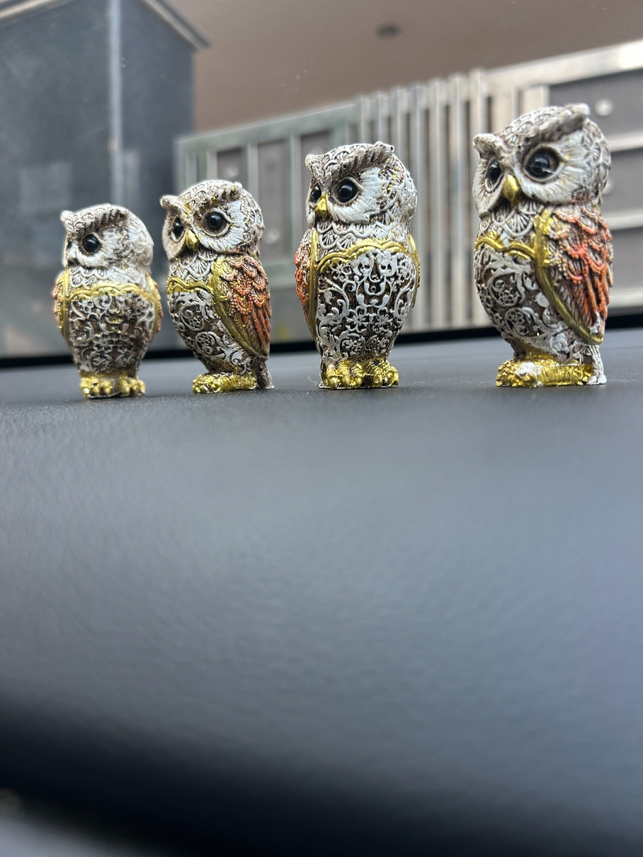 Set of Four Owls