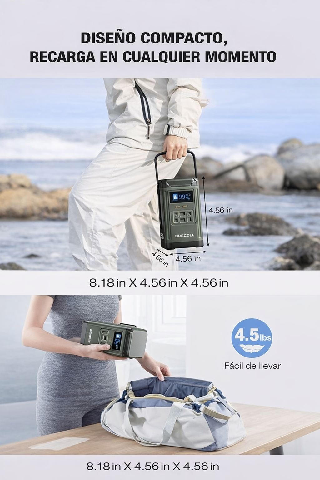 Estación de energía portátil GRECELL 240W