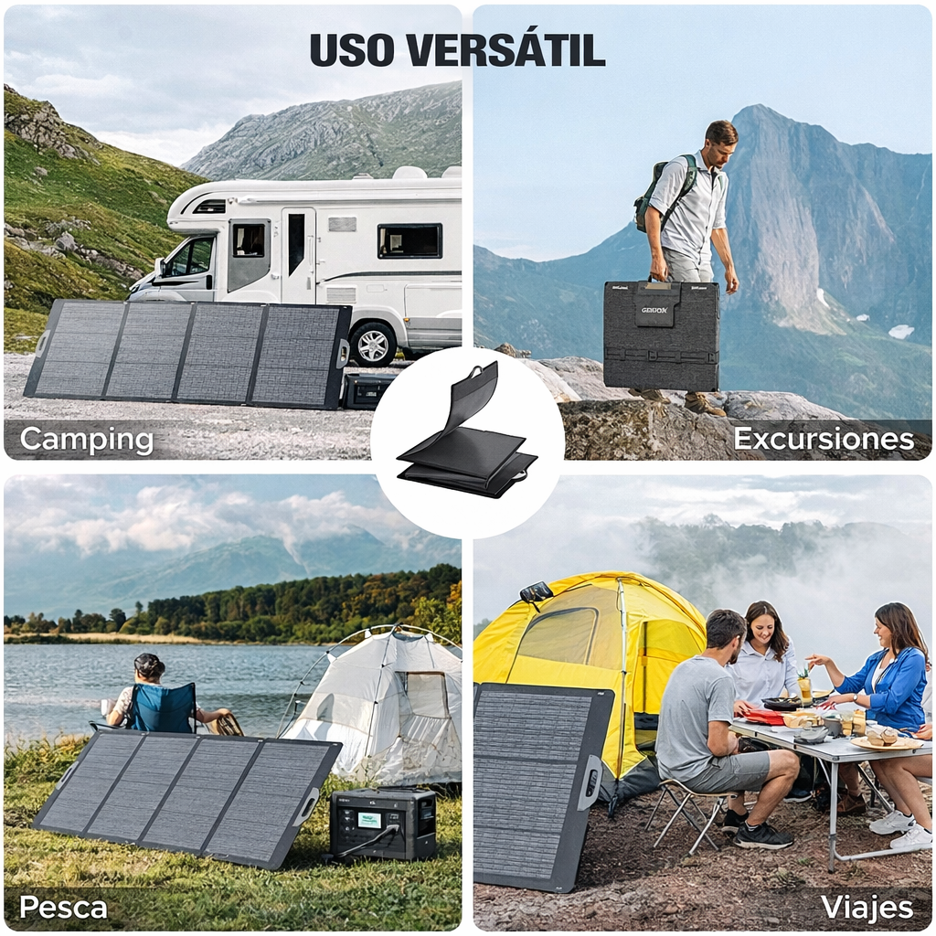 Panel solar portátil GRECELL de 350 W