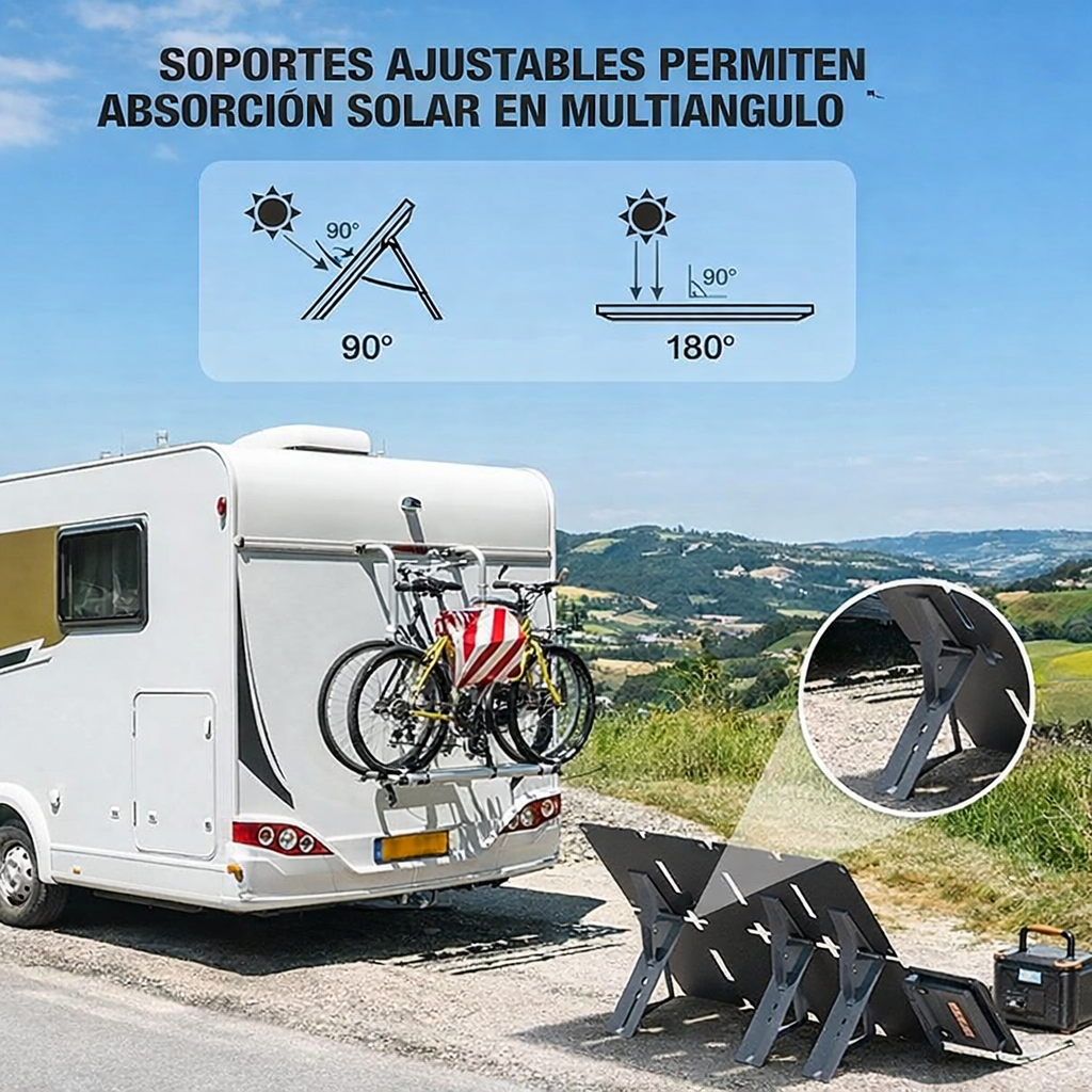 Panel solar plegable GRECELL de 80 W