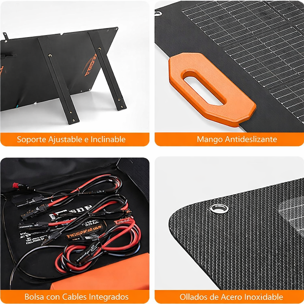 Panel solar portátil GRECELL de 100 W