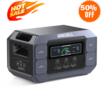 Estación de energía portátil GRECELL 2200W