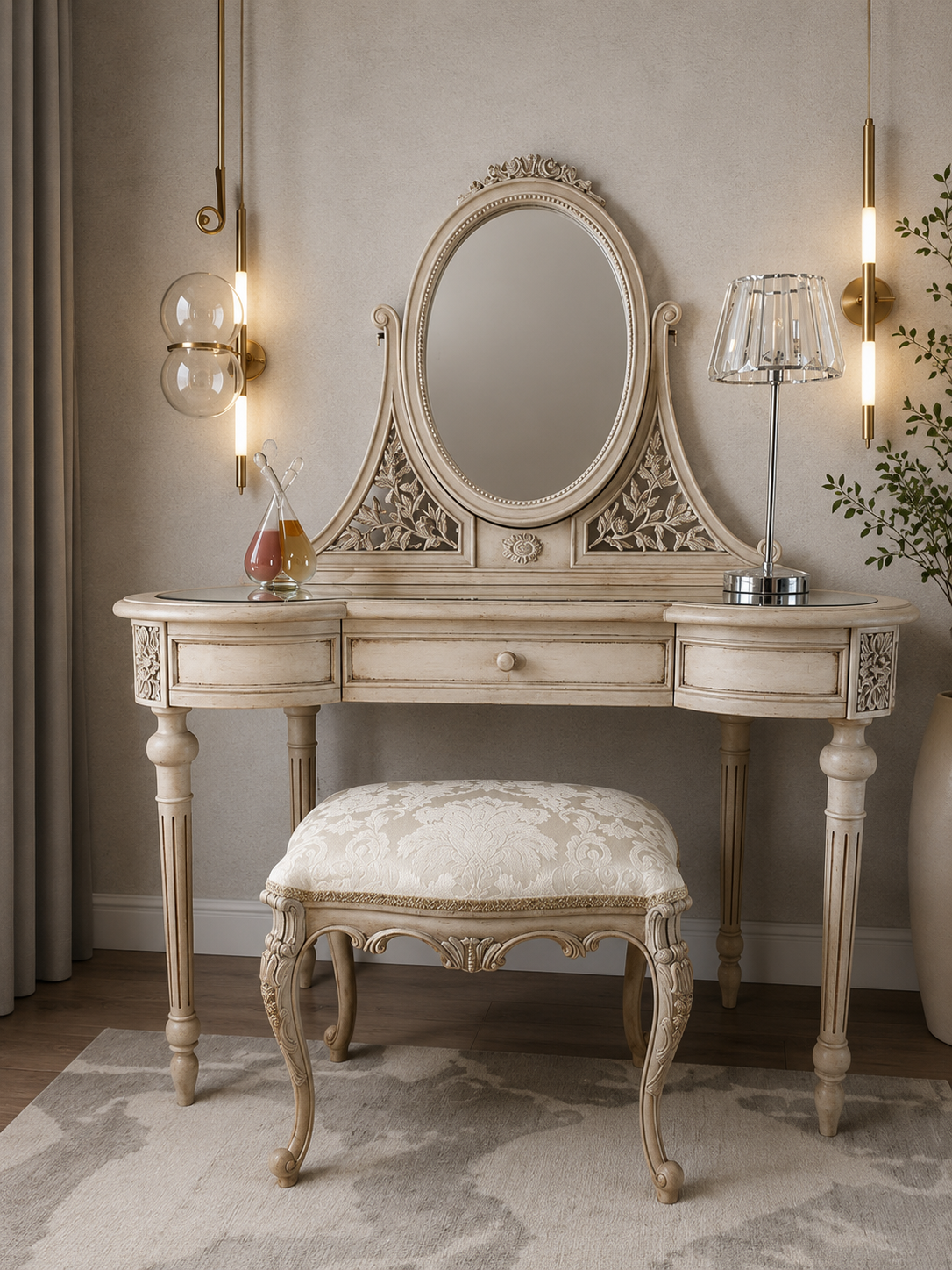 Modern Handcrafted Wooden Dressing Table