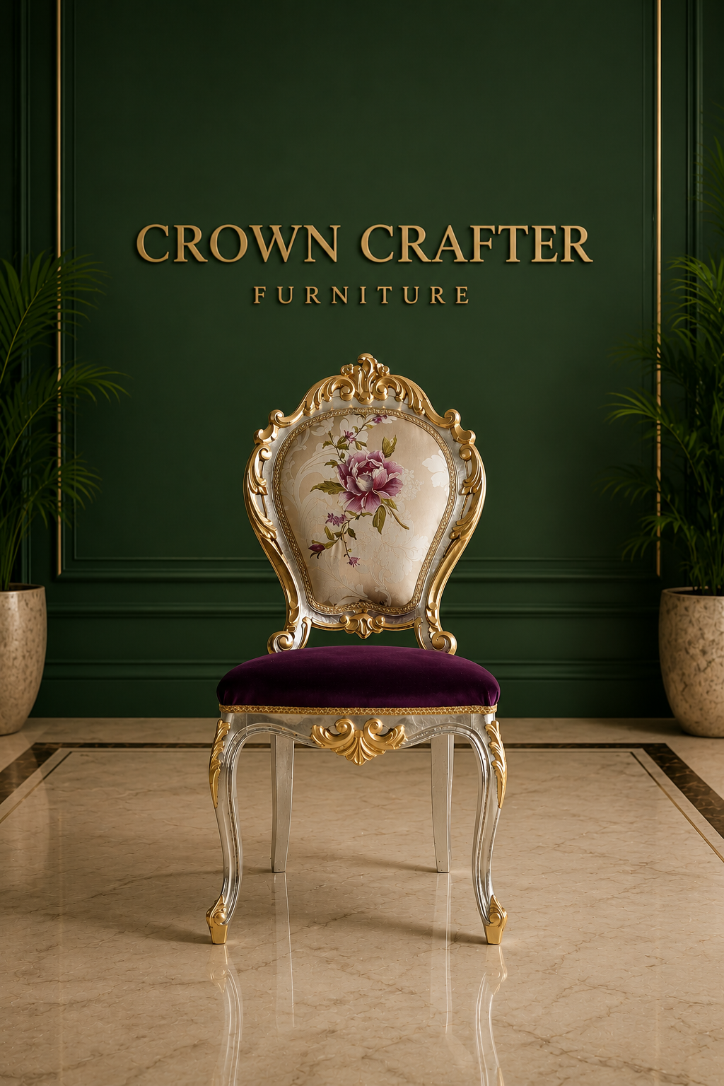 Royal Floral Luxury Dining Chair