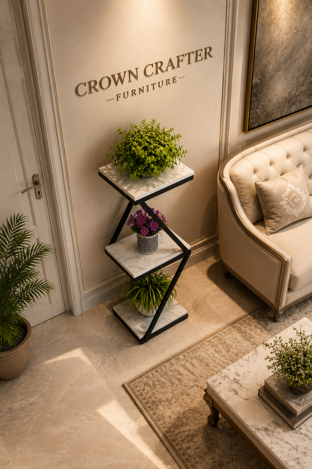 Royal Tree Design Teakwood Plant Stand