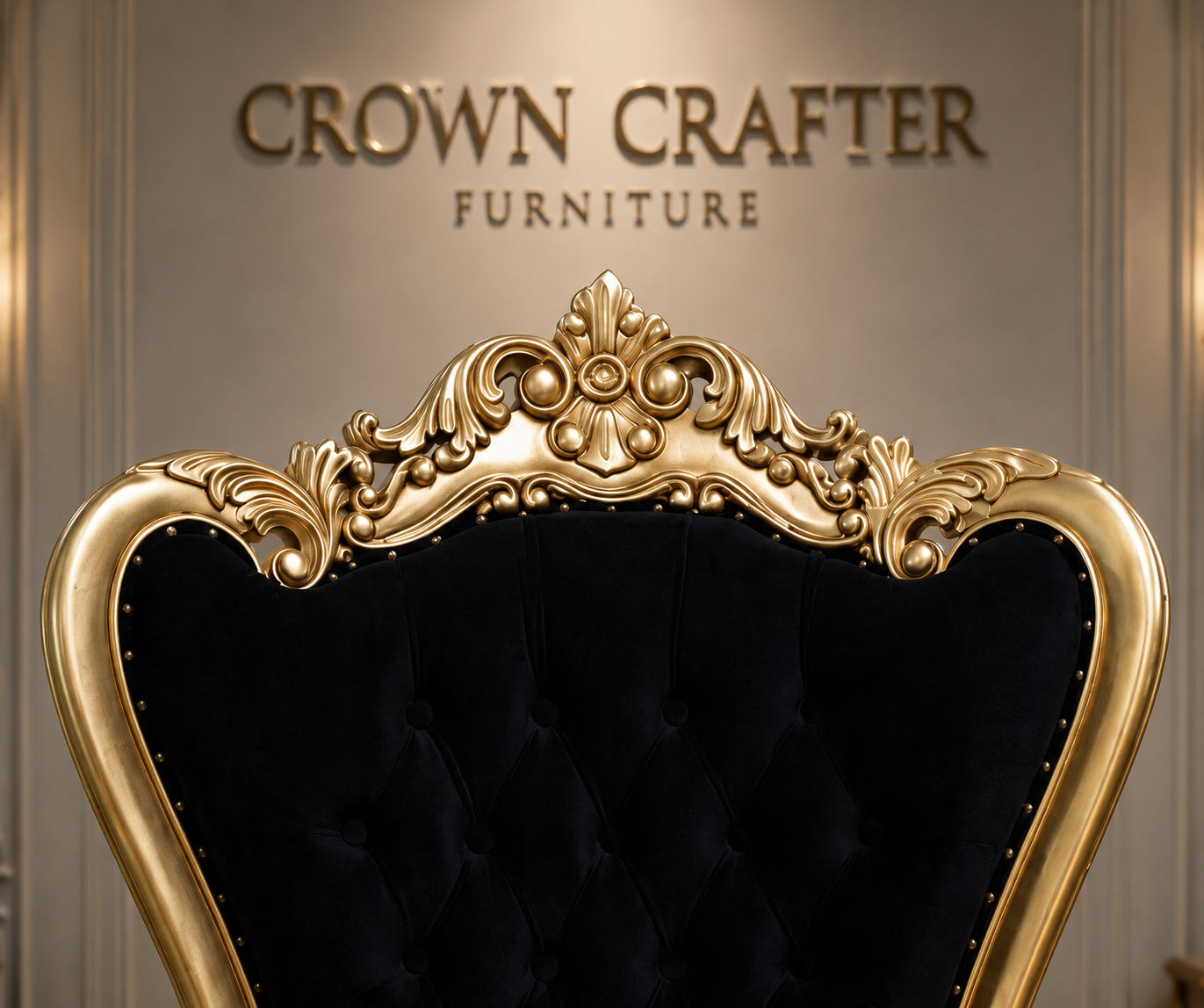 Royal Lion Throne Chair – Luxury Hand-Carved Teakwood Accent Chair