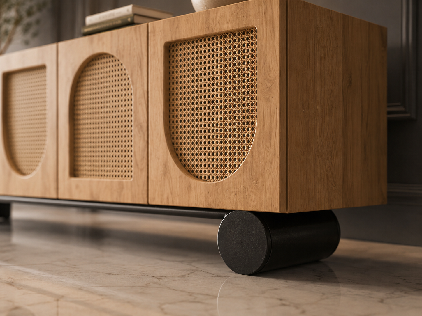  Modern Teakwood TV Unit