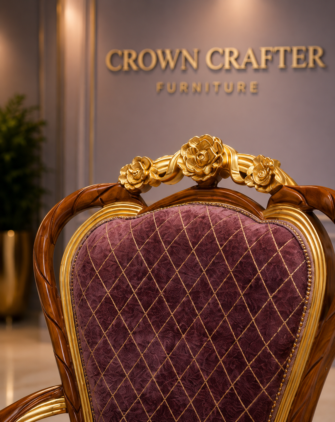 Luxury Hand-Carved Teakwood Royal Dining Chair