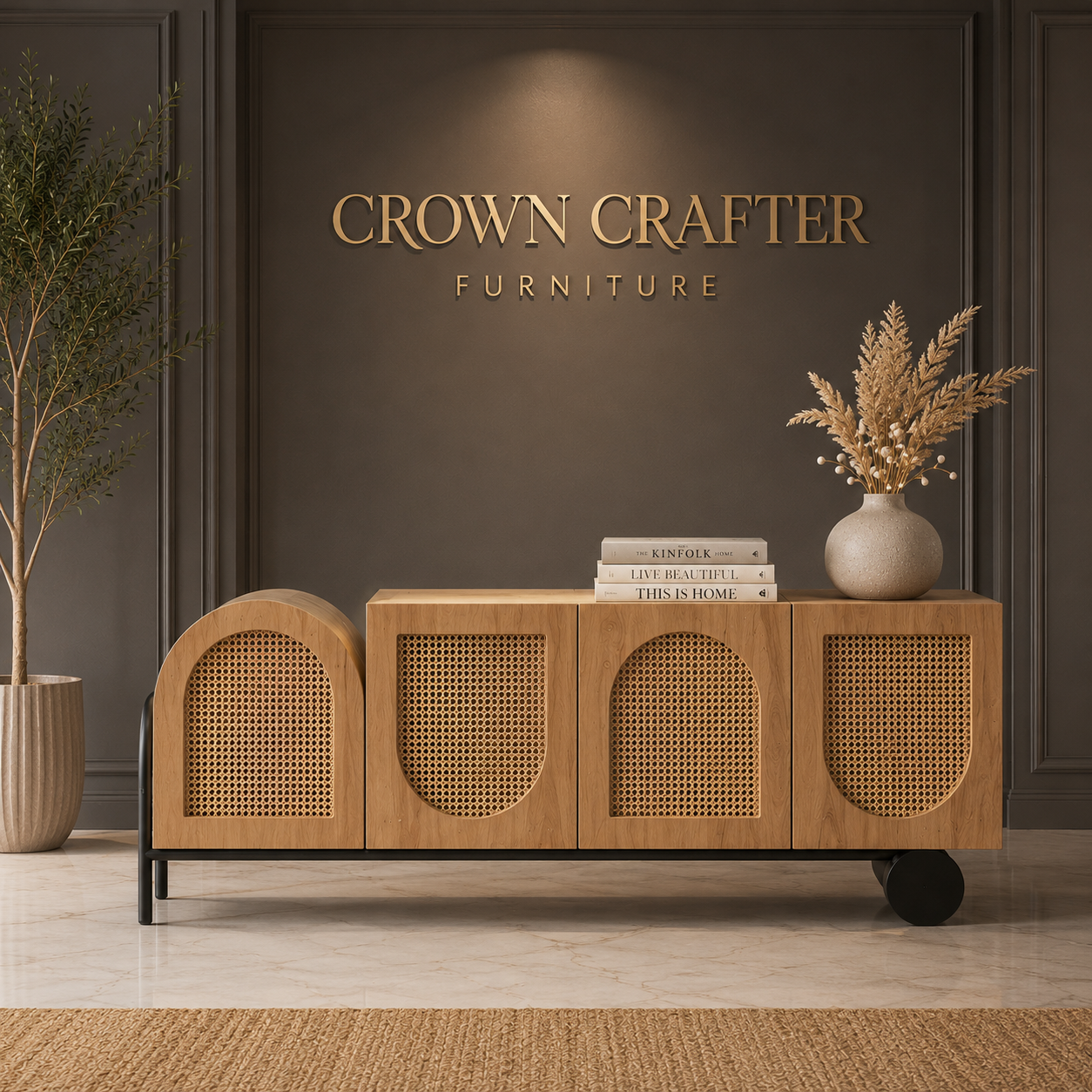  Modern Teakwood TV Unit
