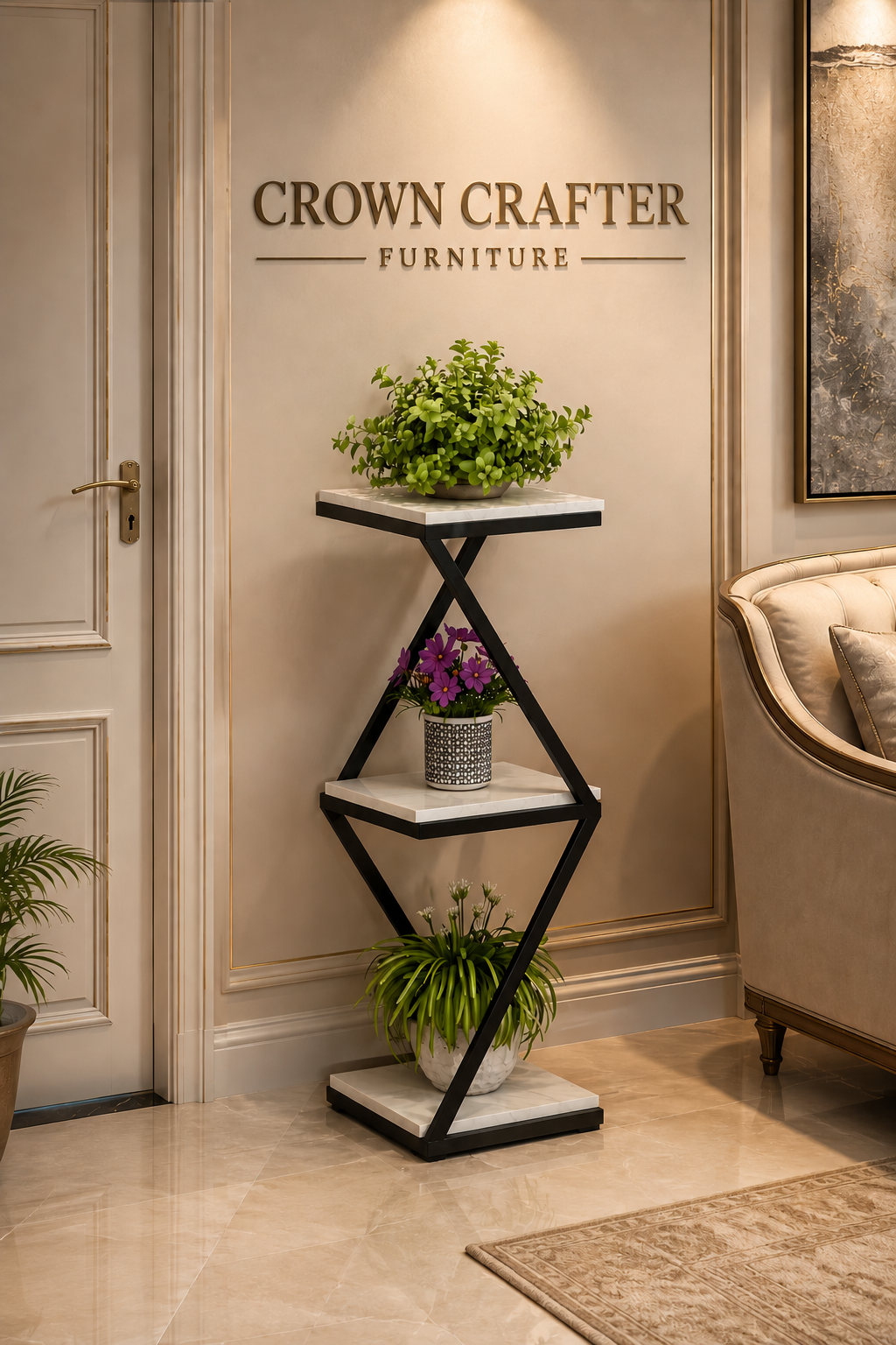 Royal Tree Design Teakwood Plant Stand