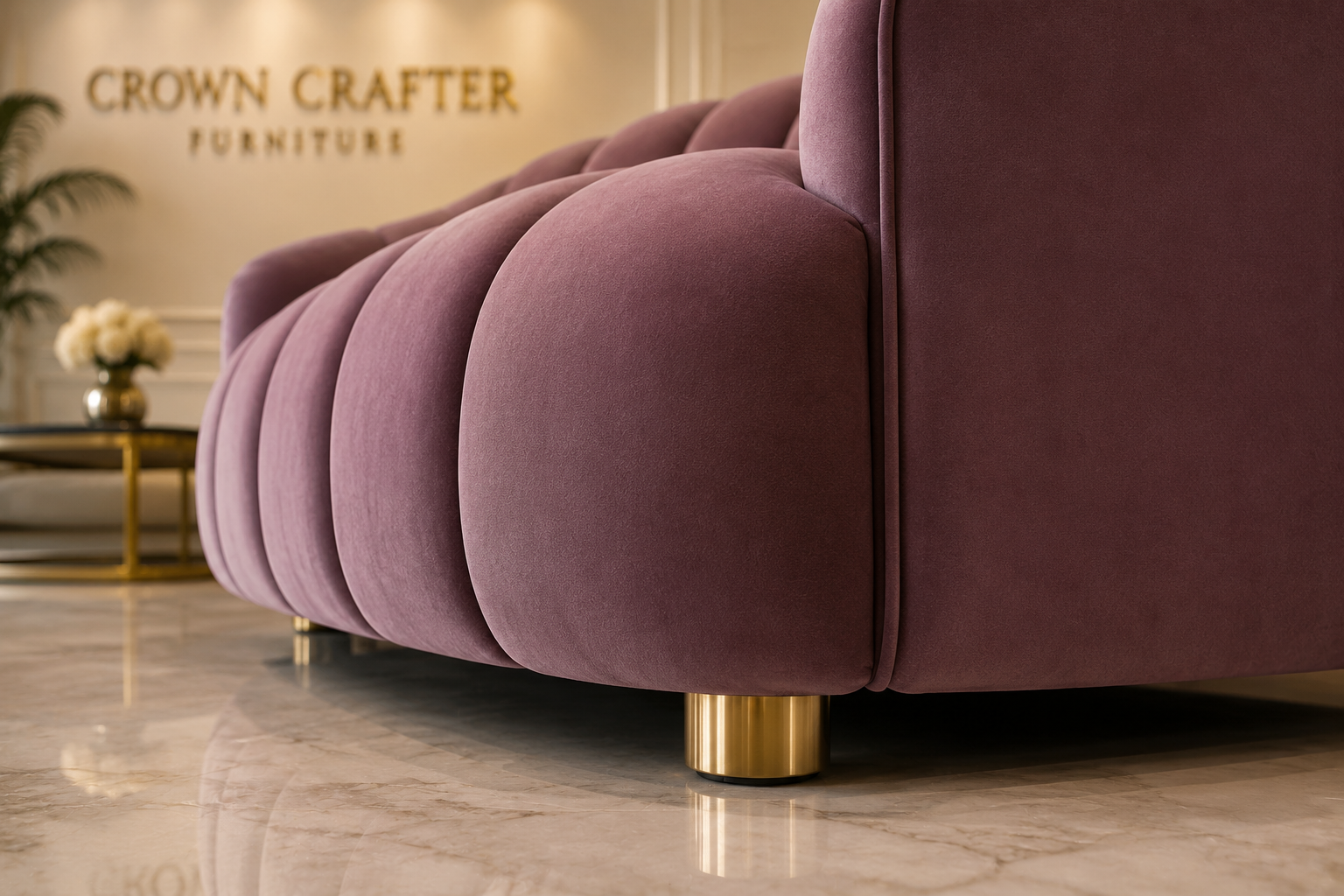   Modern Curved Sofa Set