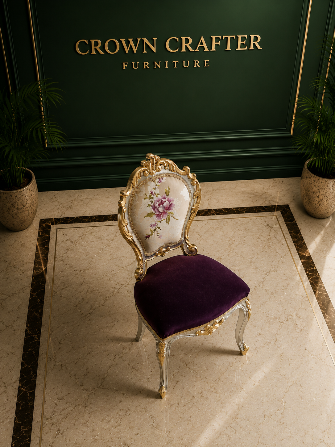 Royal Floral Luxury Dining Chair