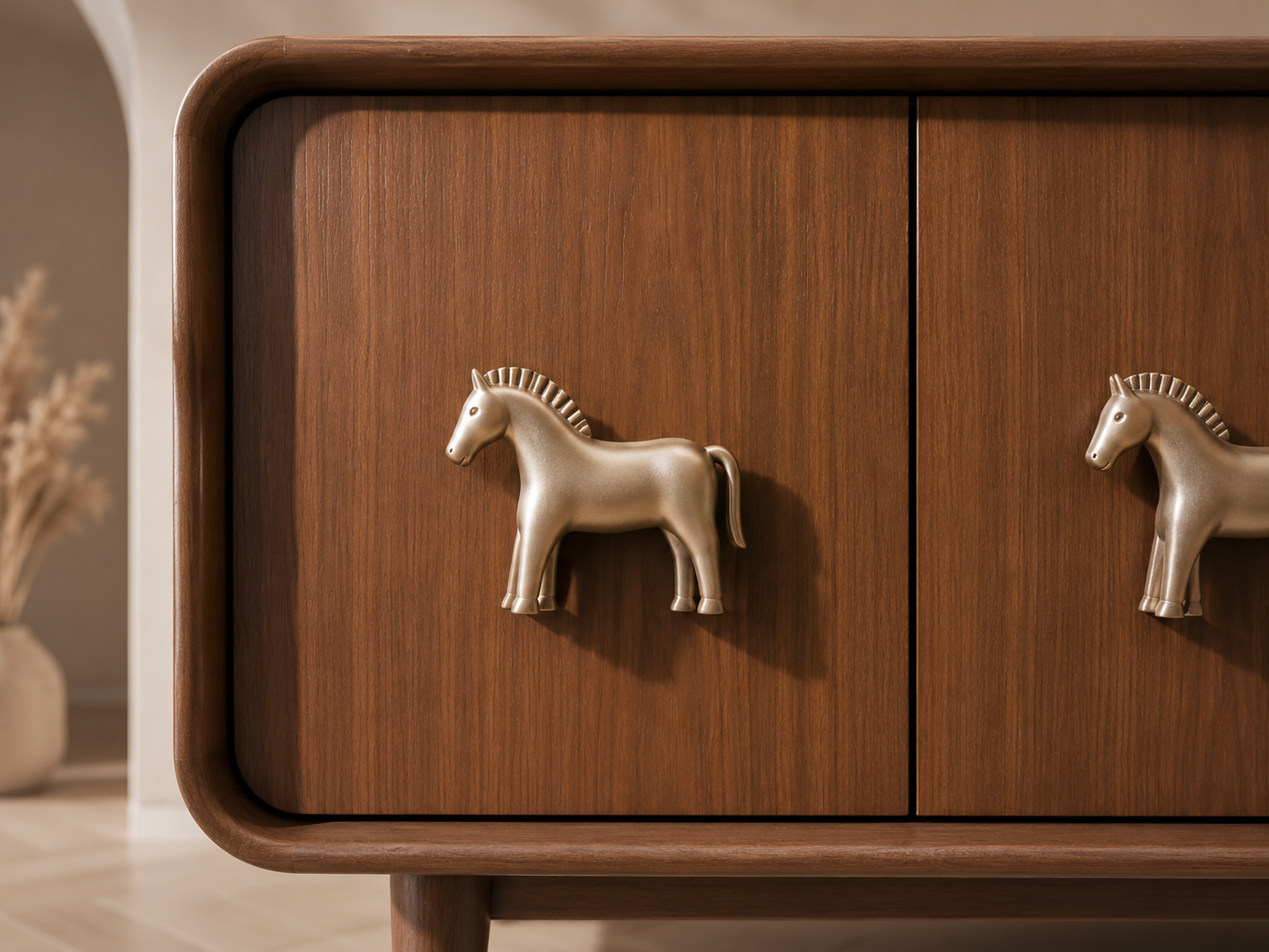 Modern Teakwood Sideboard Cabinet