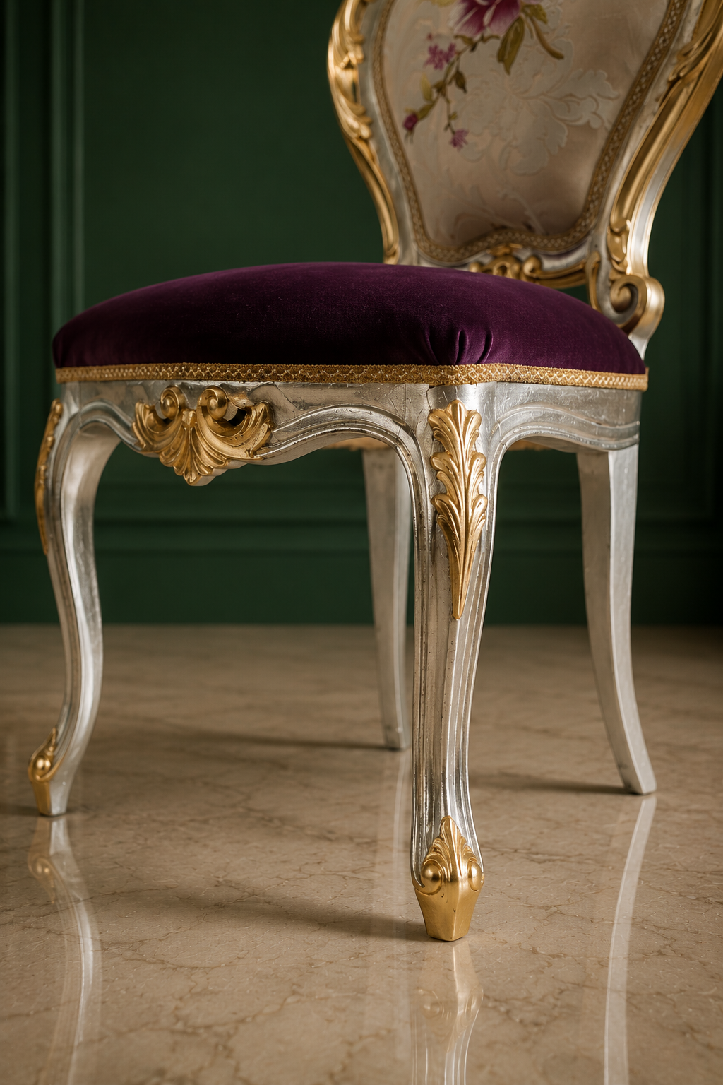 Royal Floral Luxury Dining Chair