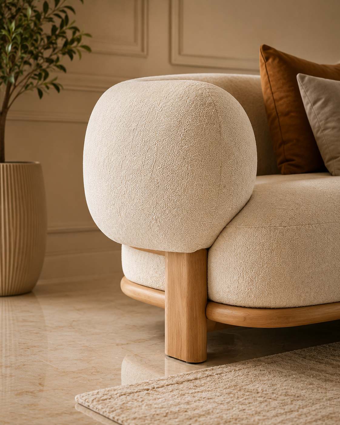   Modern Curved Sofa