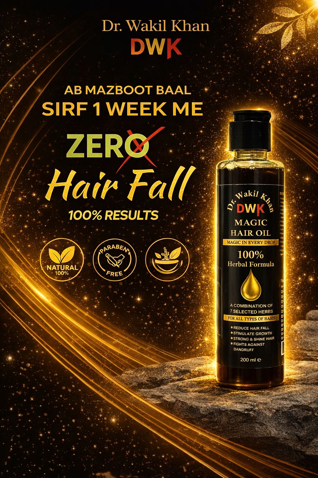 Dr. Wakil khan magic Hair Oil