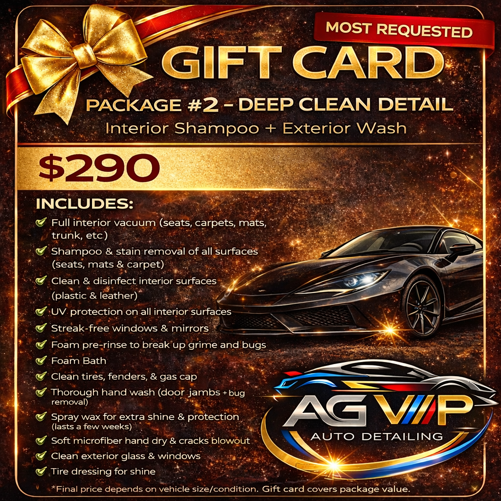 Gift Card Package #2 — Deep Clean Detail