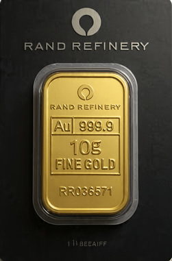 10 g Refinery Minted Gold Bar