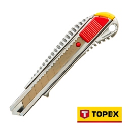 Metalinis peiliukas su nulaužiama geležte 18mm, TOPEX