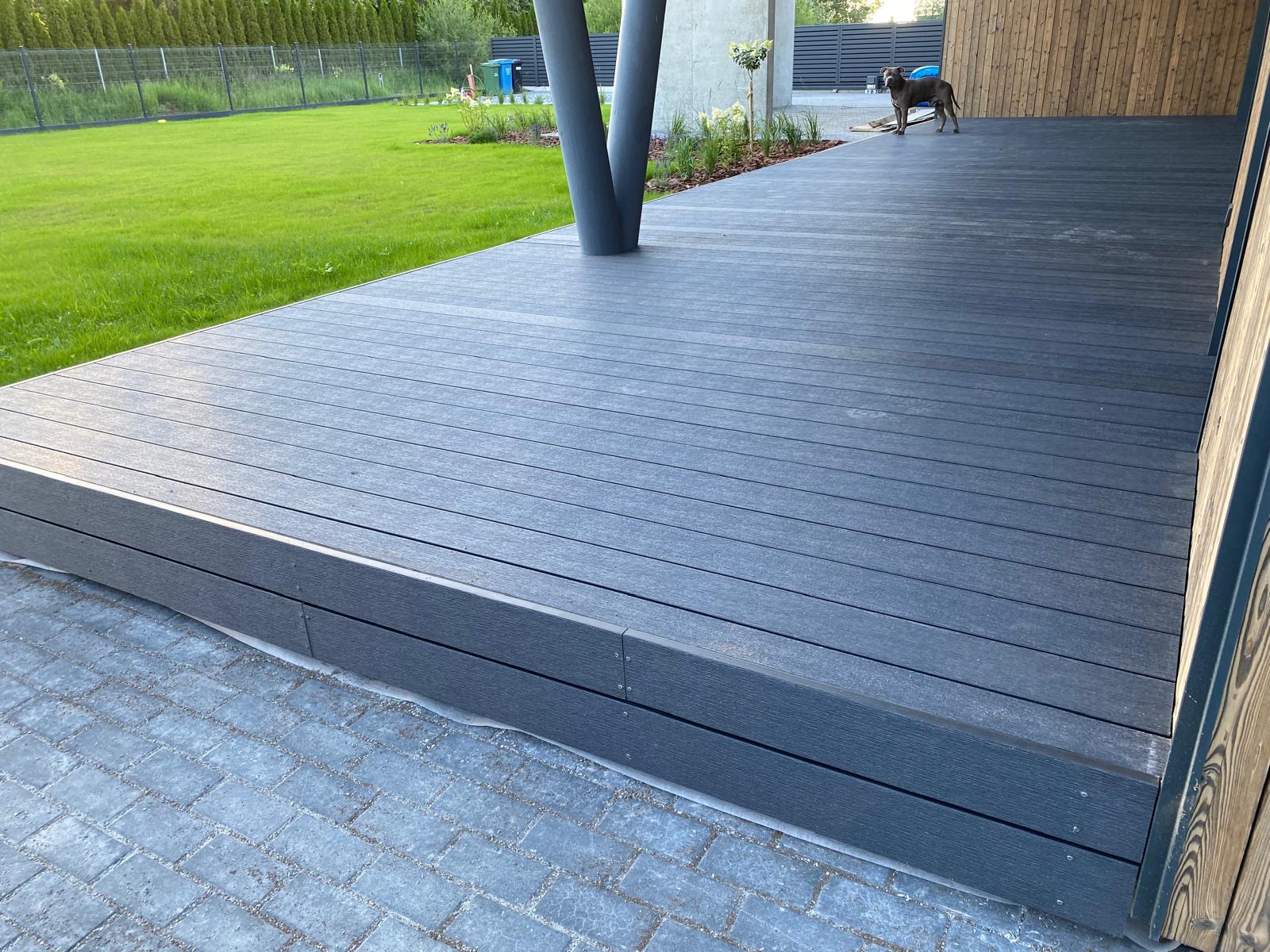 Fiberdeck Vintage užbaigimo lenta 138 mm plotis 3 m. Lunar grey