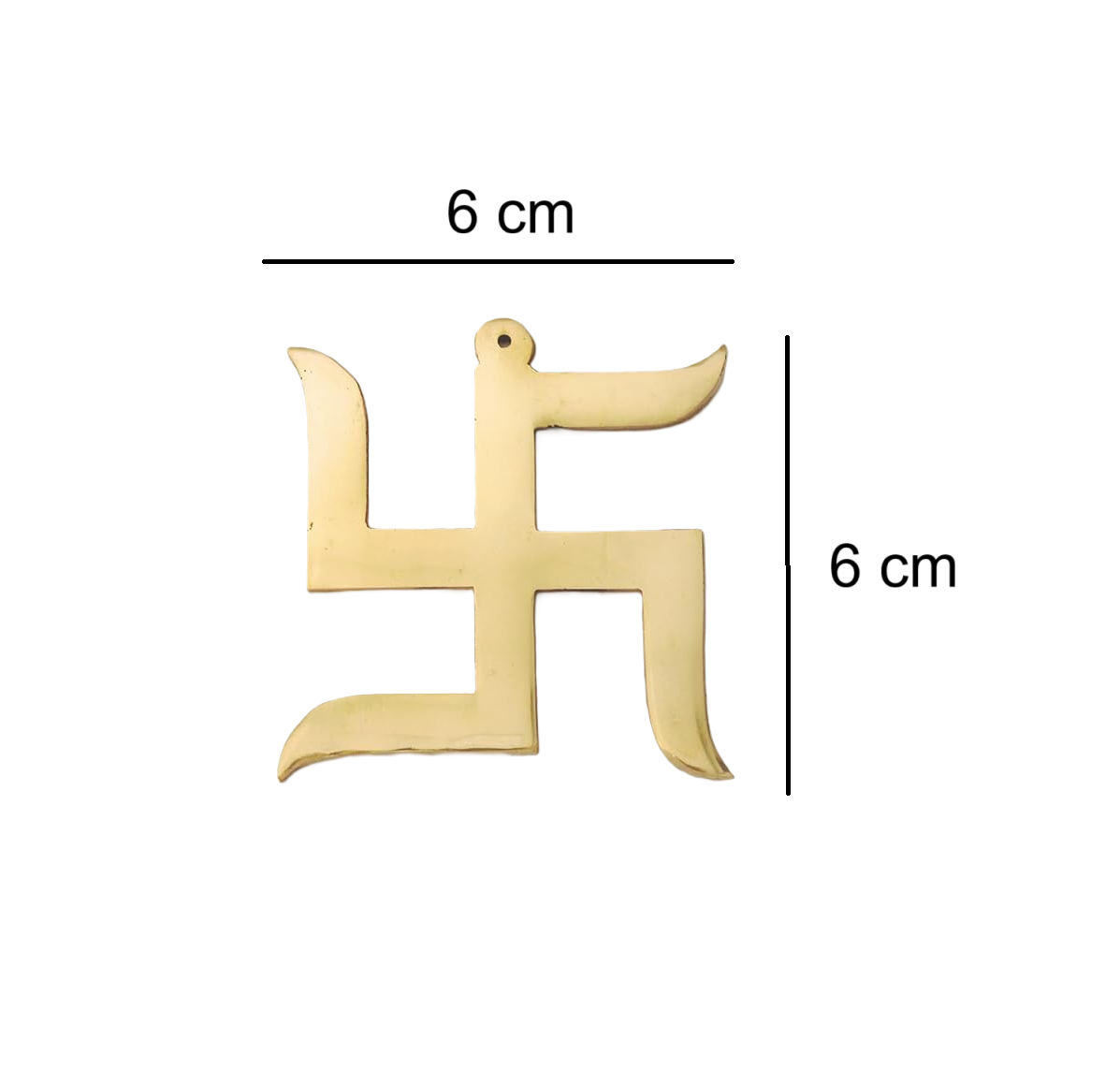  Brass Swastik Wall Hanging Symbol for Home Entrance & Temple