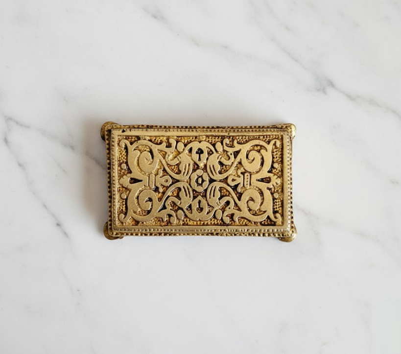 Brass Made Pooja Chowki for Mandir