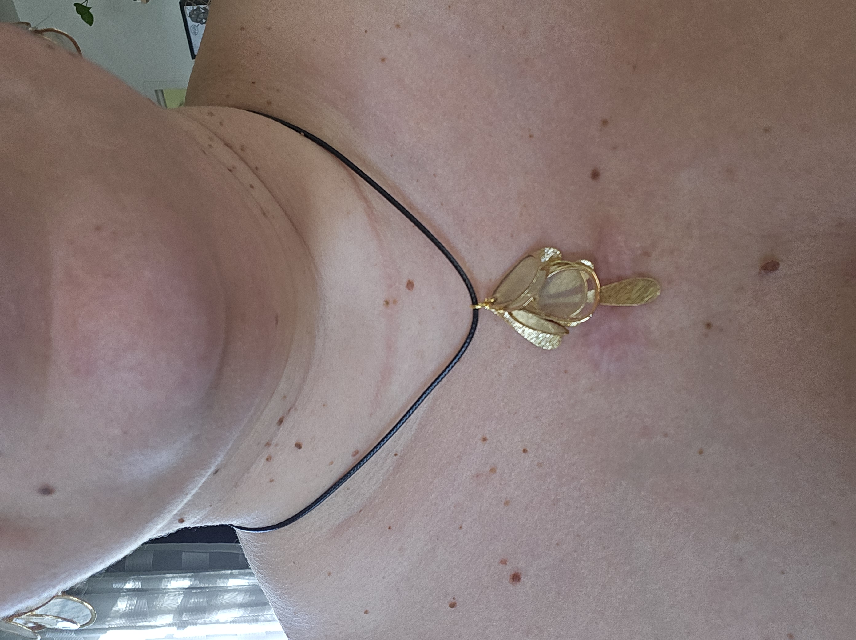 Collier “Éclats de Nacre” — Pendentif en écailles naturelles