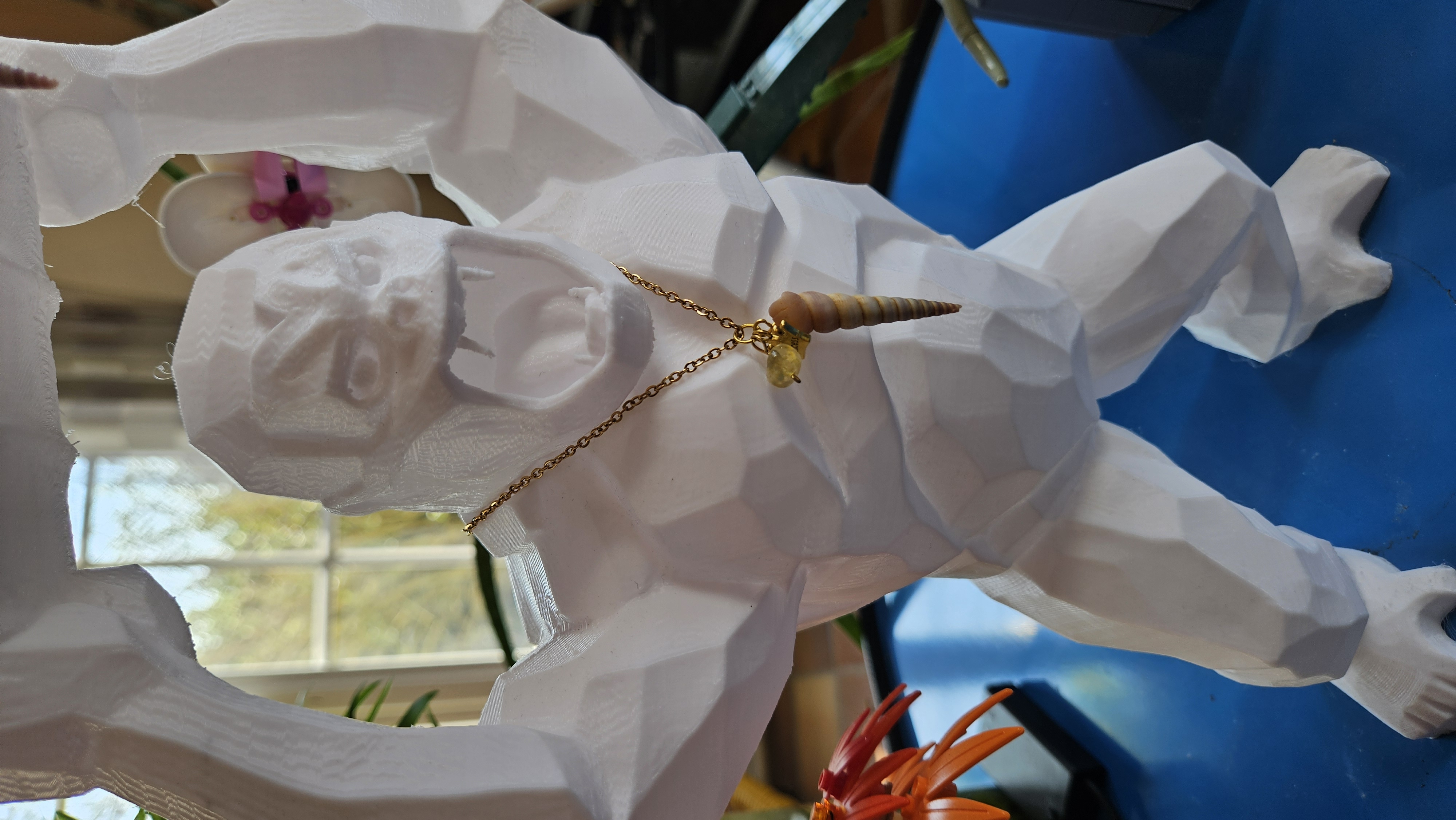 Collier chaîne dorée Turitella & citrine — Énergie solaire