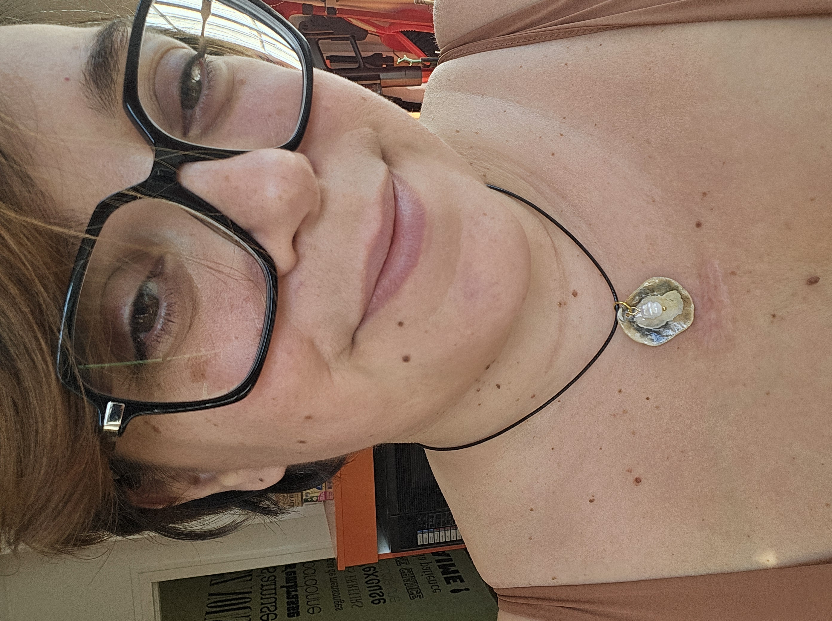 Collier “Souvenir d’Halong” — Huître dorée & Perle du Vietnam