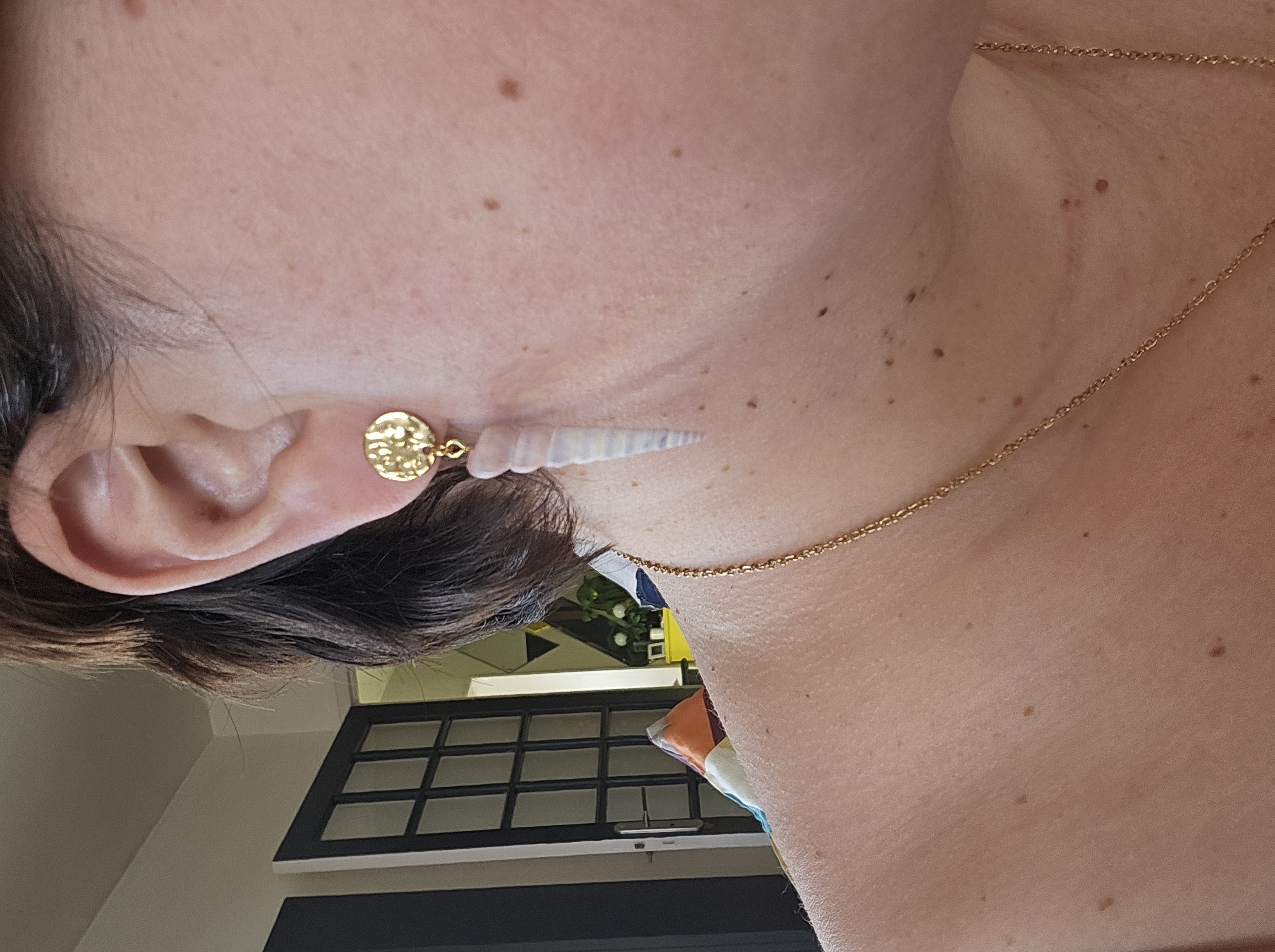 Boucles d’oreilles Turitella Terebra — Élégance naturelle (doré ou argenté)