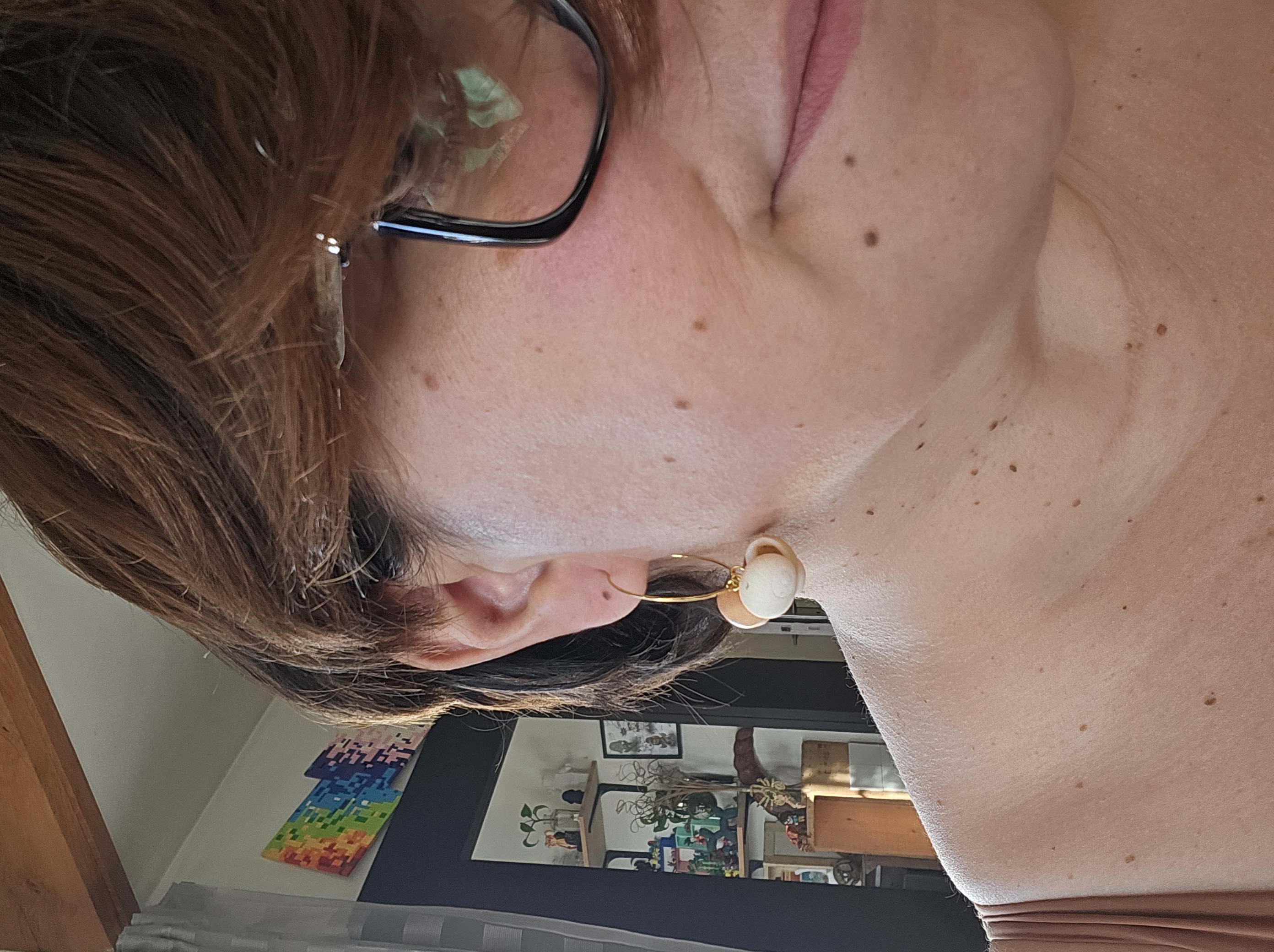 Créoles dorées & coquillages — Dégradé du Morbihan