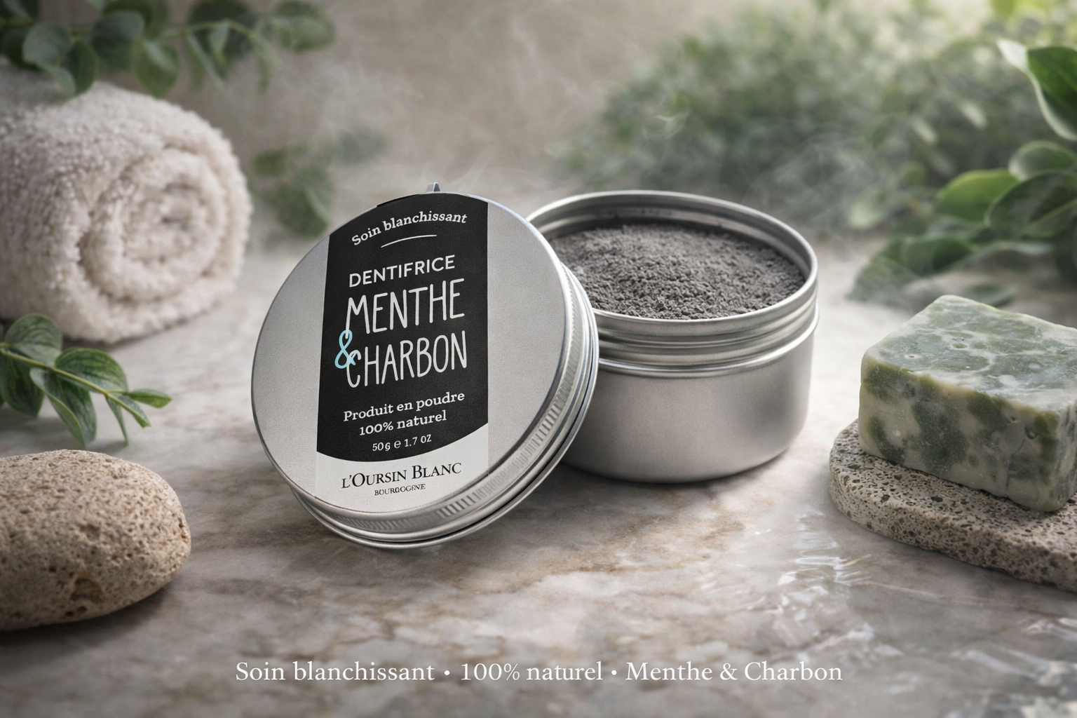 Dentifrice Menthe & Charbon
