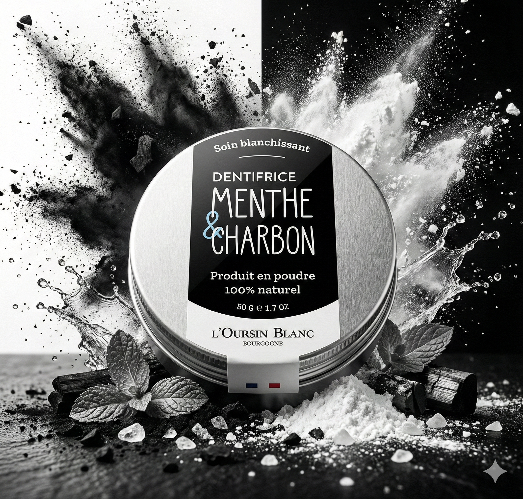Dentifrice Menthe & Charbon