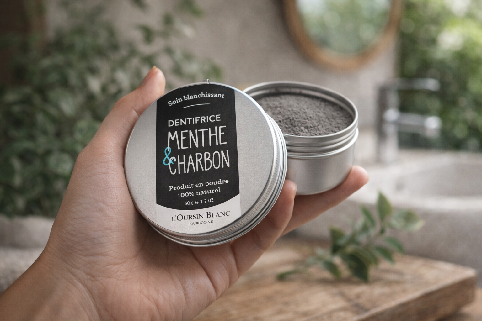 Dentifrice Menthe & Charbon