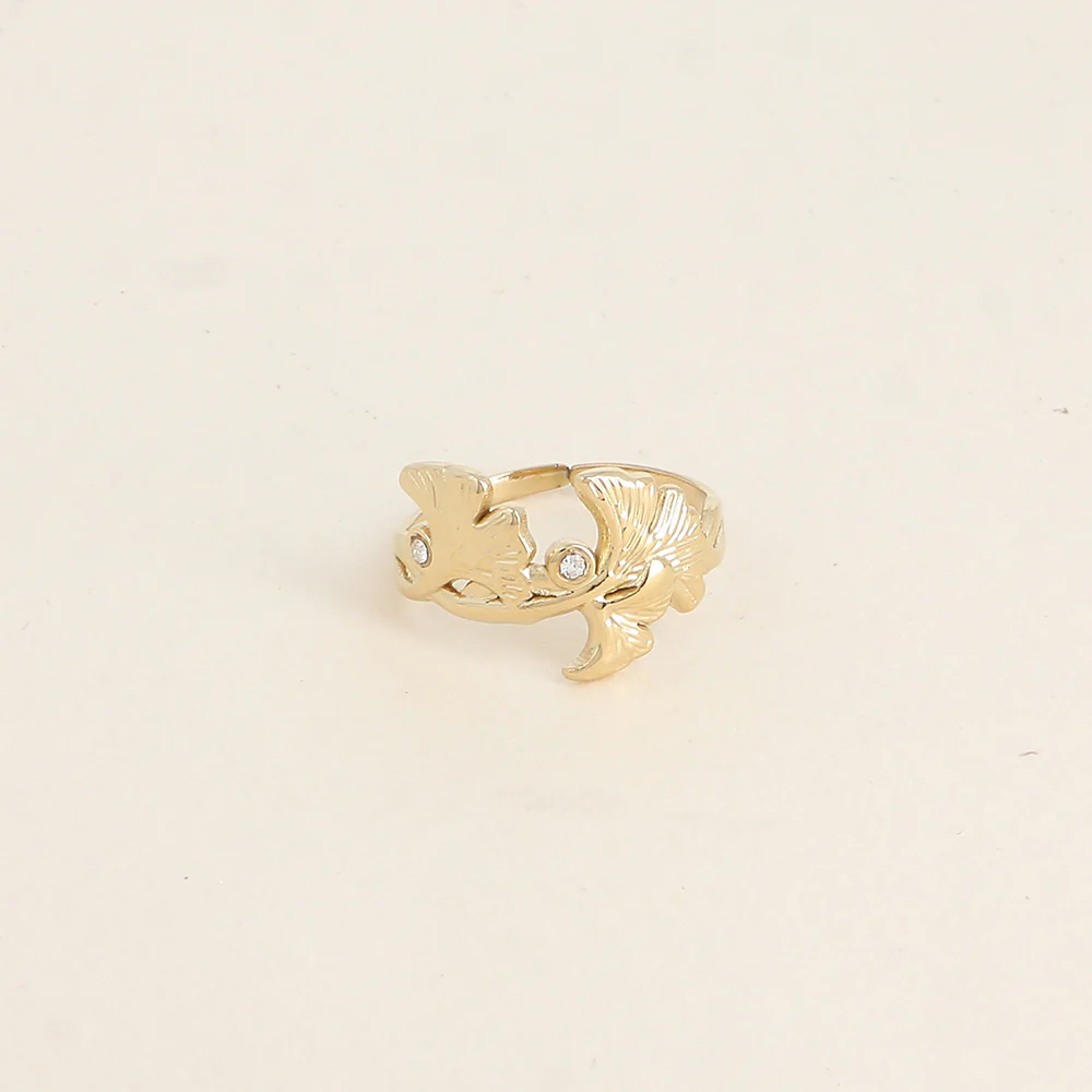 Bague Ginkgo Doré