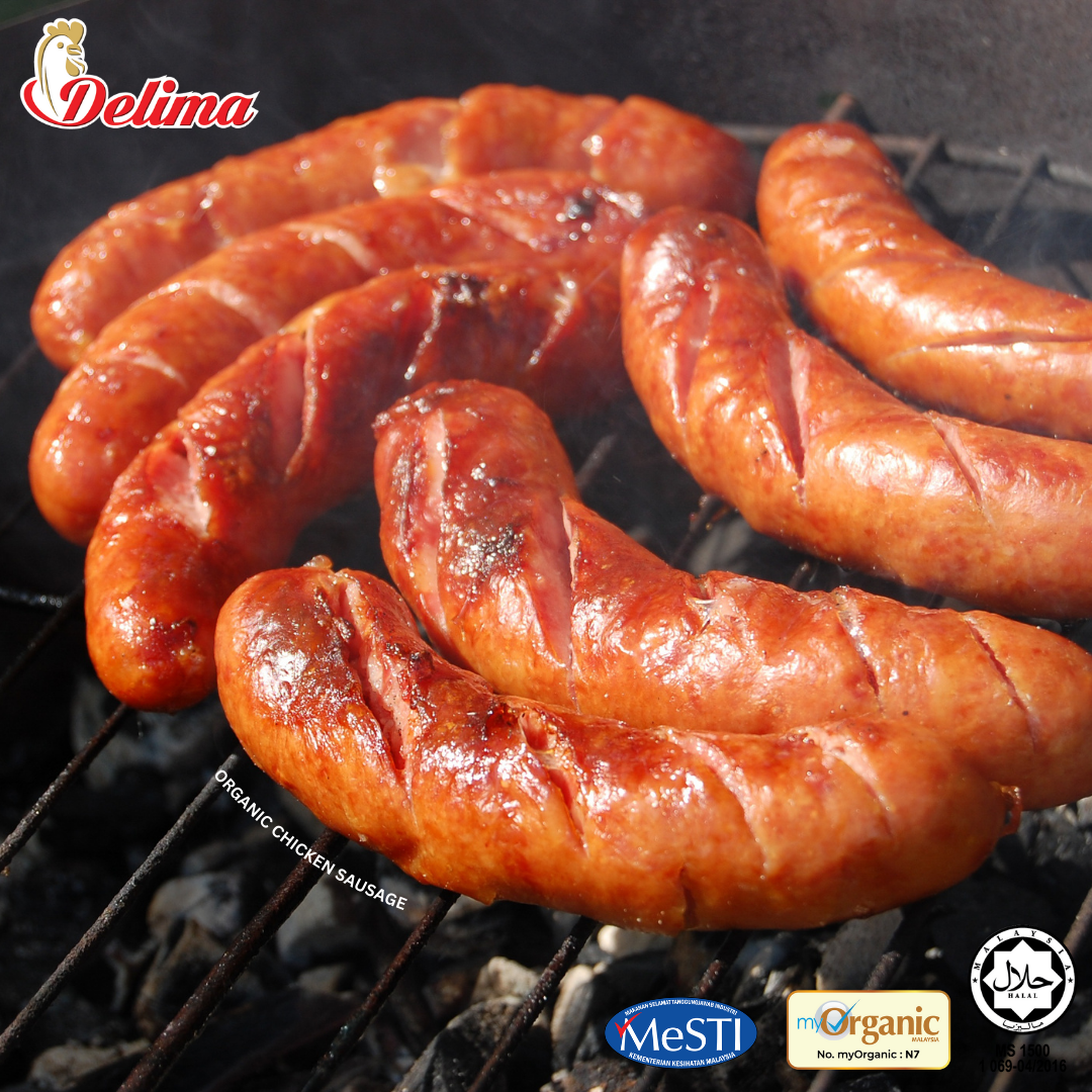 Sosej Ayam Organik Original Delima Emas (300g)