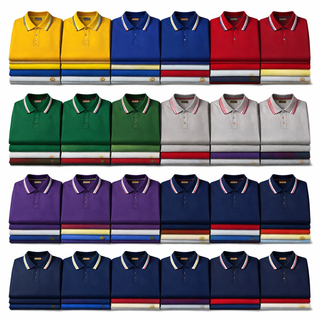 Men's Polo T-Shirt Purple