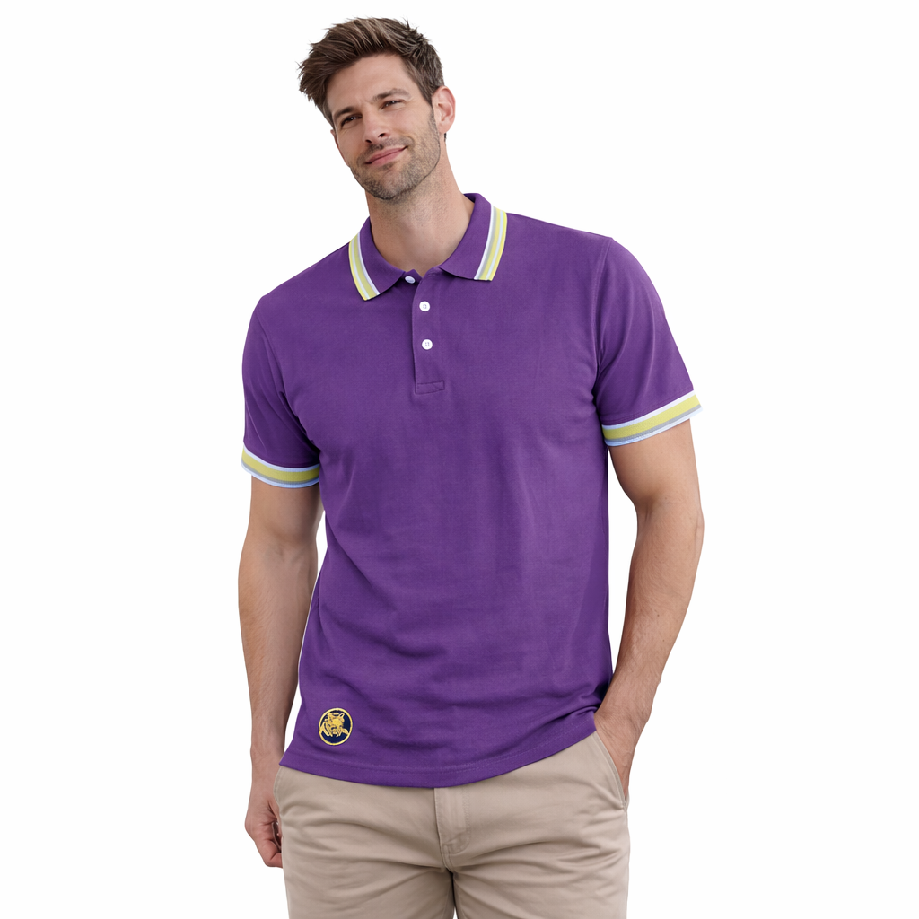 Men's Polo T-Shirt Purple