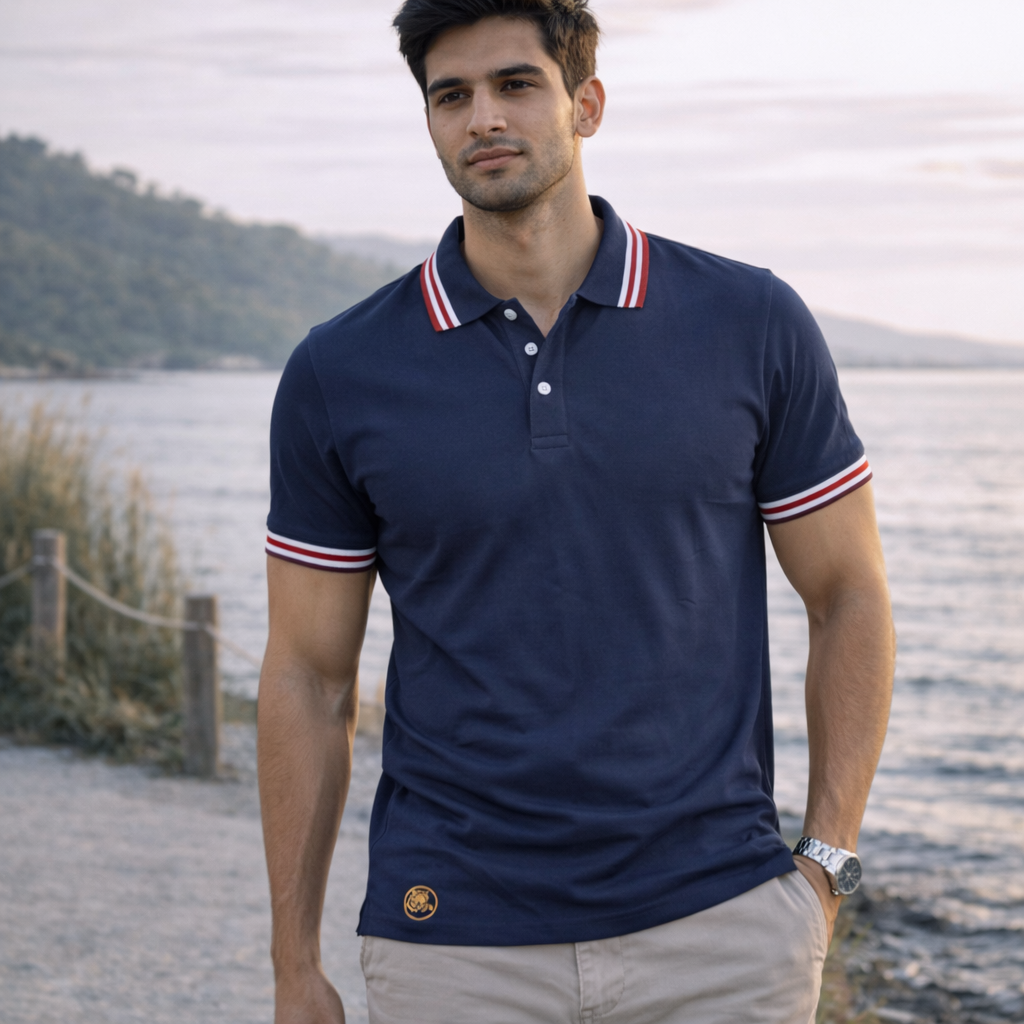 Men's Polo T-Shirt Royal Blue