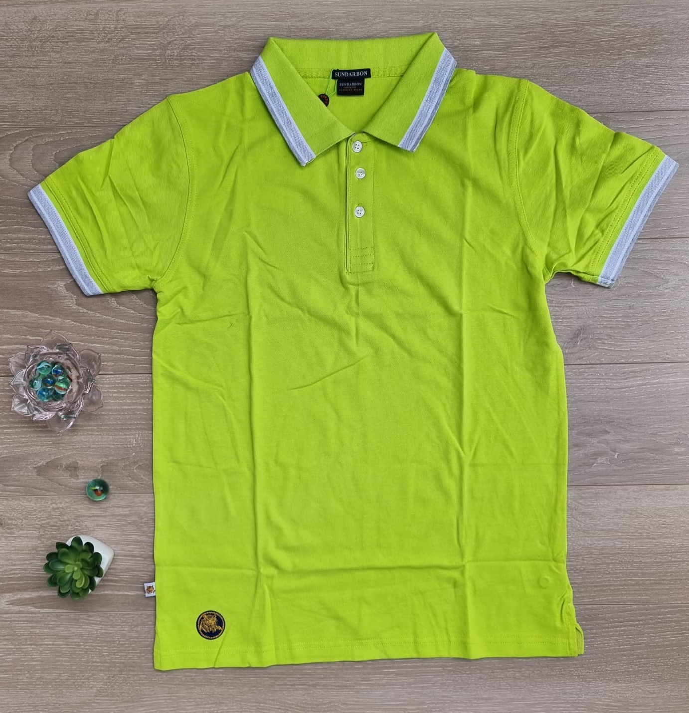 Men's Polo T-Shirt Lime
